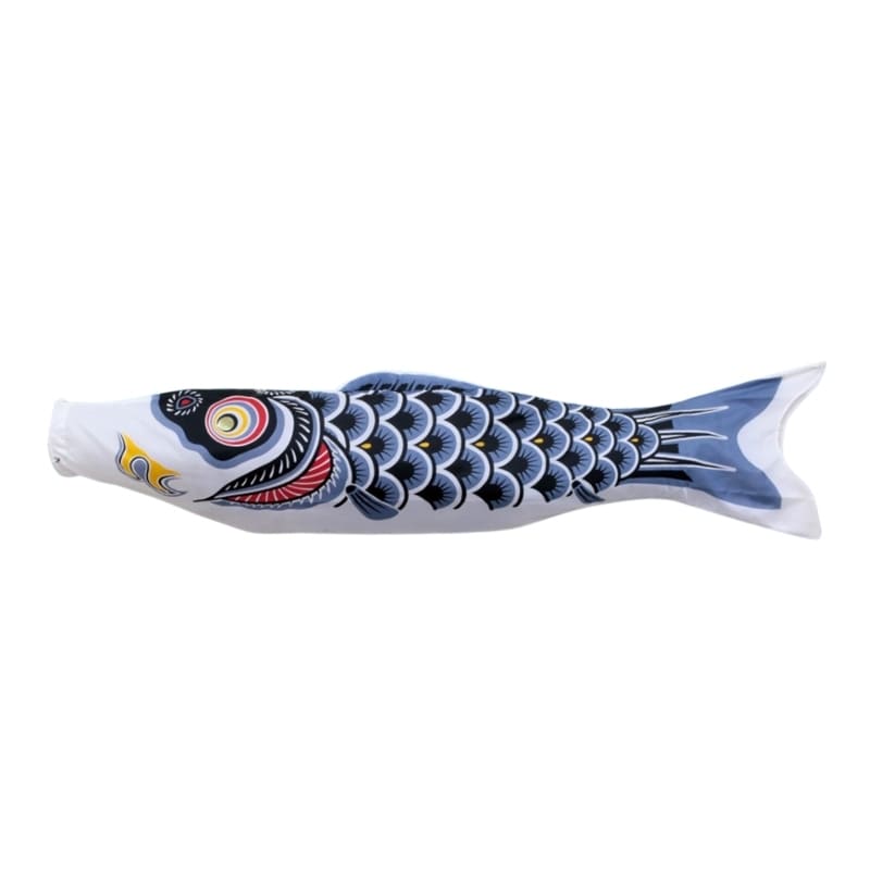 Koinobori Tradicional Japonés Negro - 100 cm