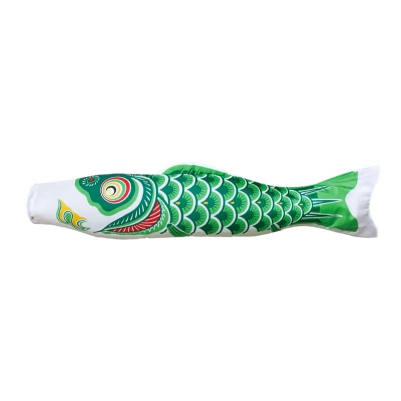 Koinobori Tradicional Japonés Verde - 100 cm