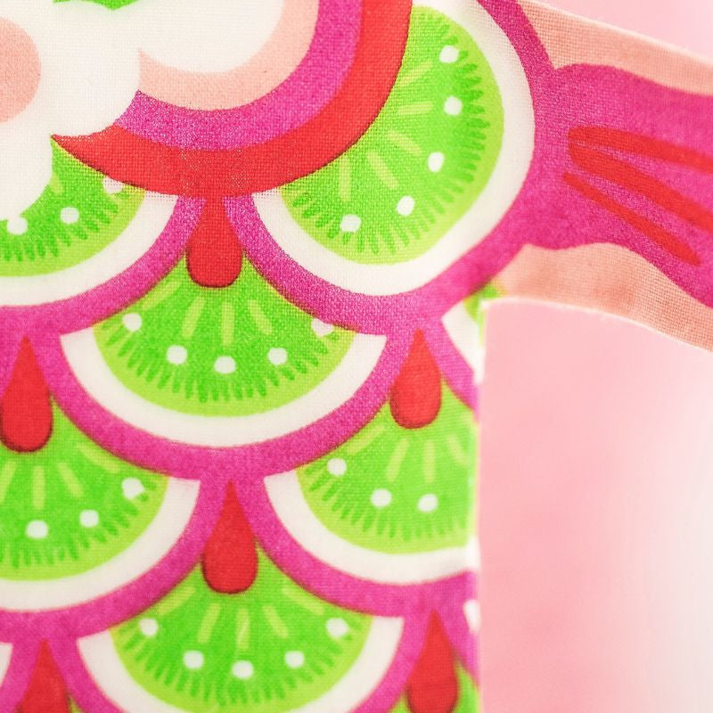 Koinobori Verde y Rosa Mini - 45 cm