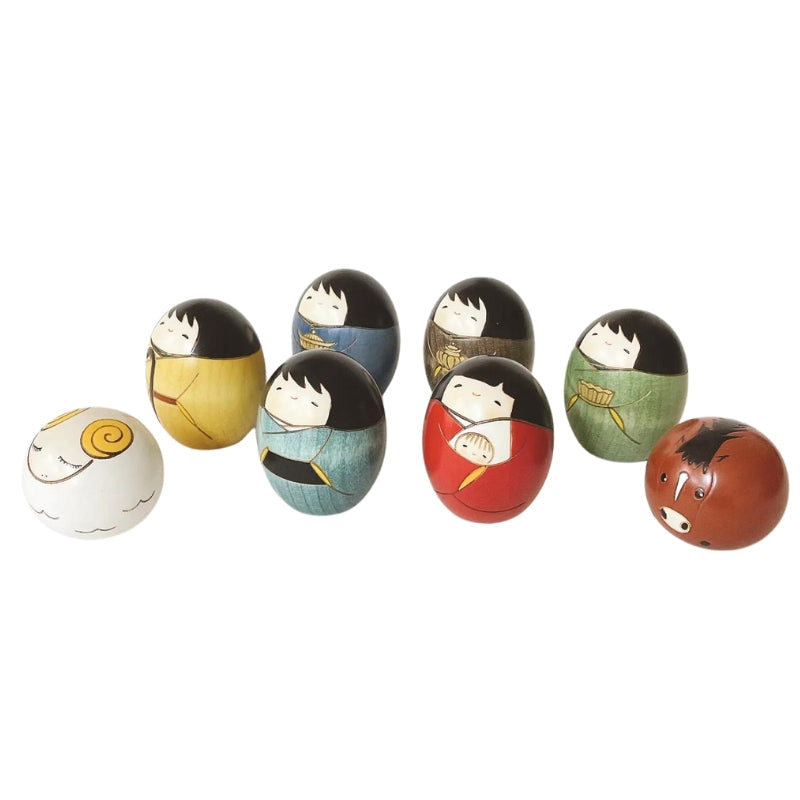 Cuna de Navidad Kokeshi