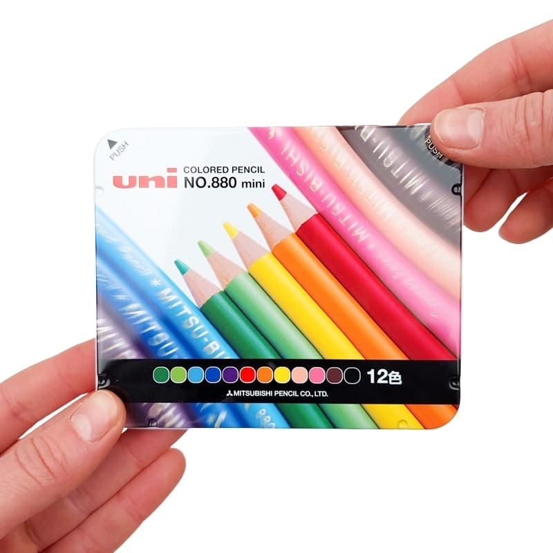 Lápices de Colores Japoneses Uni Mitsubishi 880 Mini