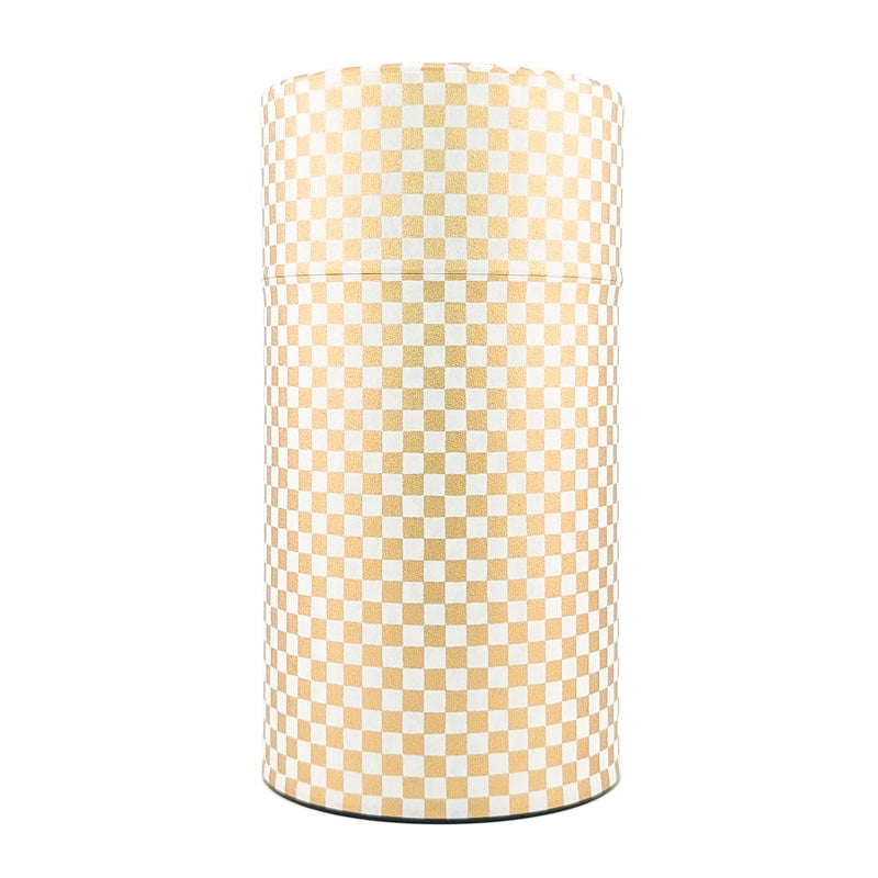 Lata de Té Japonesa Damier Dorado