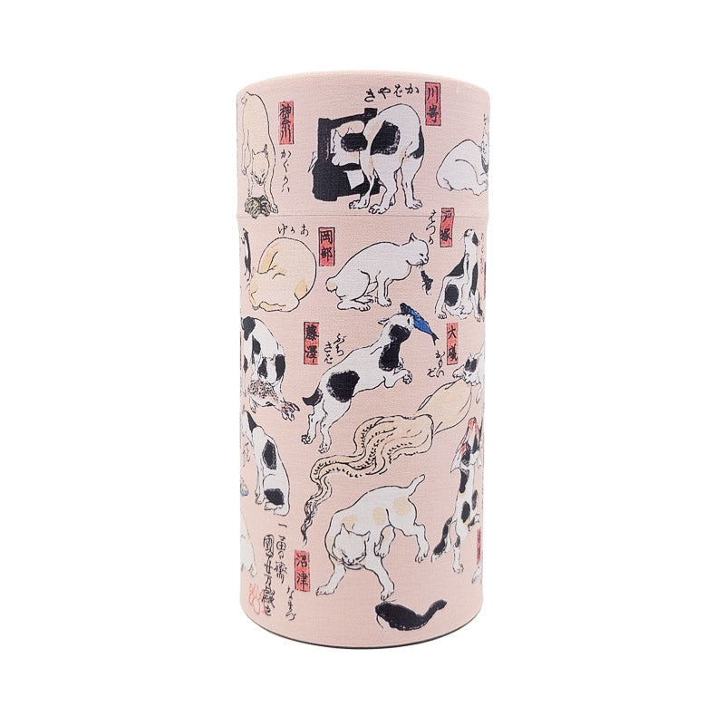 Lata de Té Japonesa Gatos