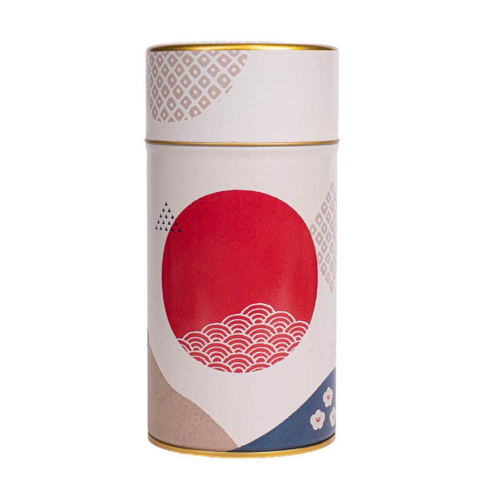 Lata de Té Japonesa de Metal - Sol y Olas