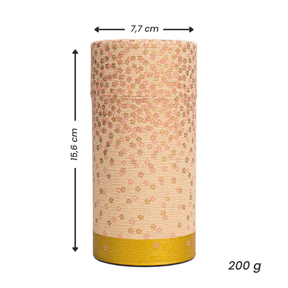 Lata de Té Japonesa de Washi - Hanazono Rosa