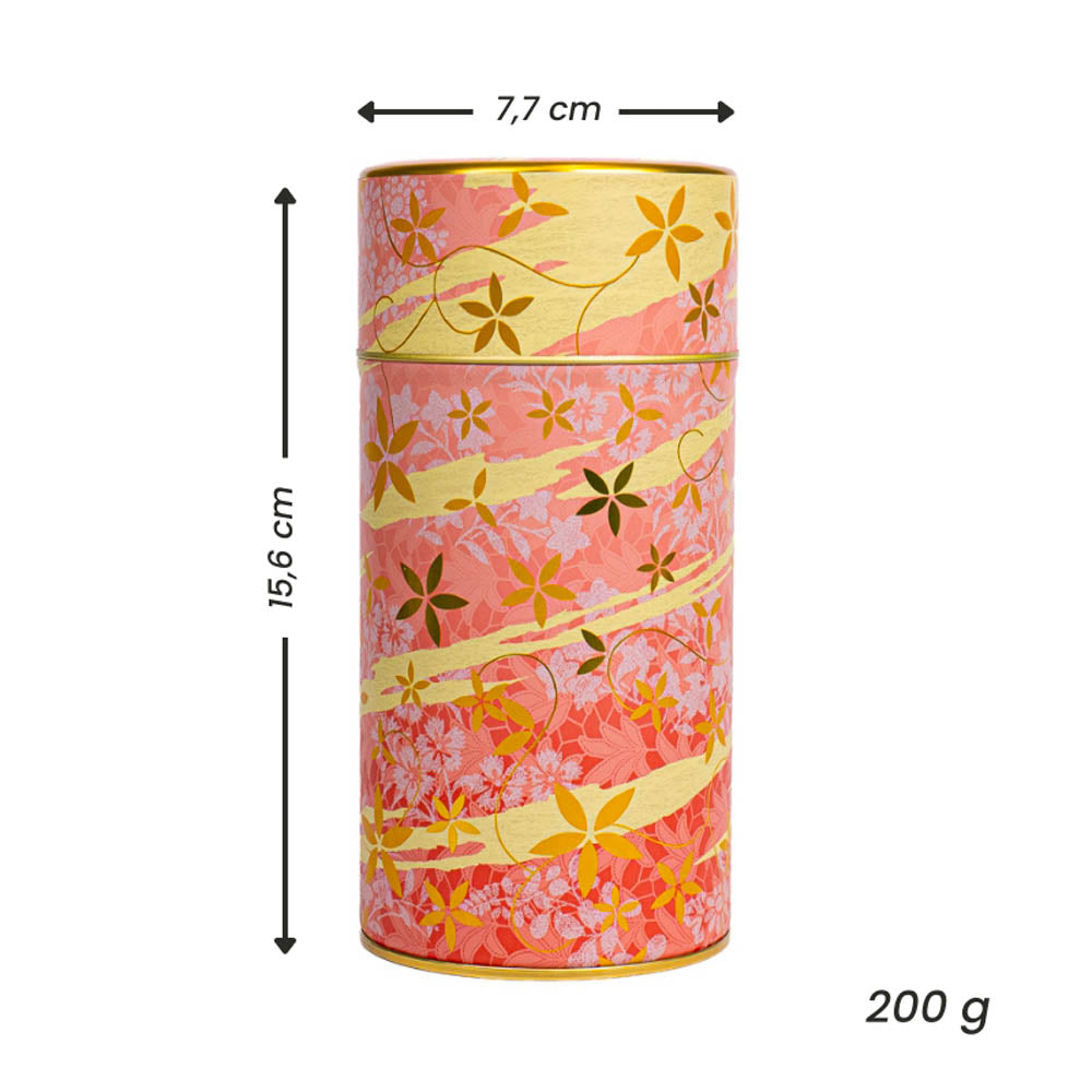 Lata de Té de Metal - Floral Rosa