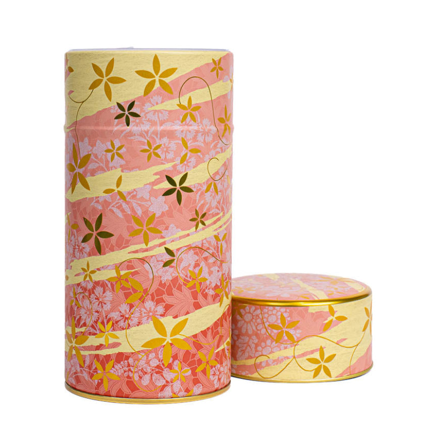 Lata de Té de Metal - Floral Rosa