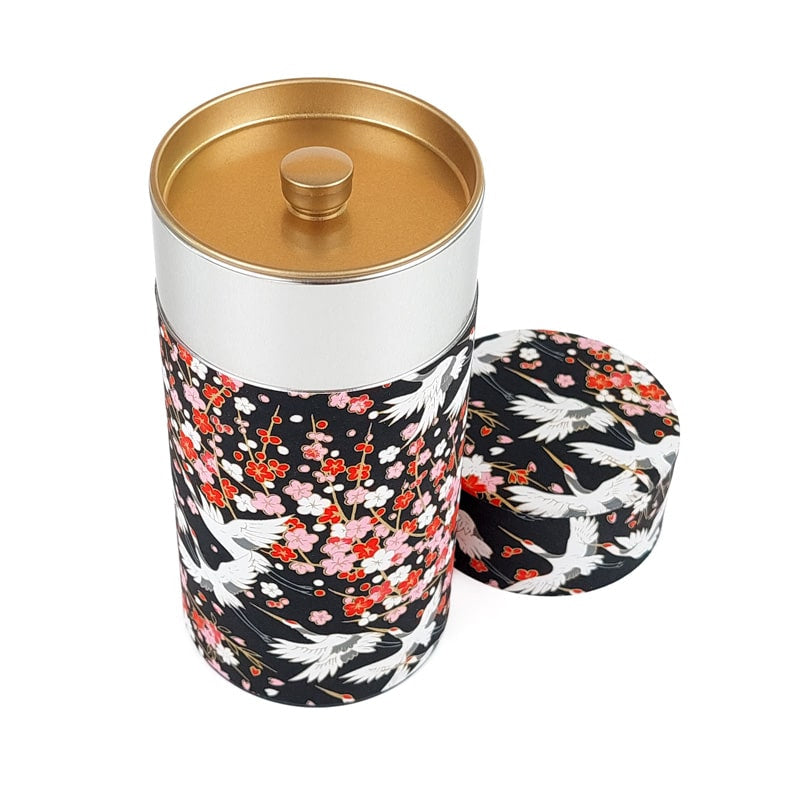 Lata de Té Washi Hana Tsuru