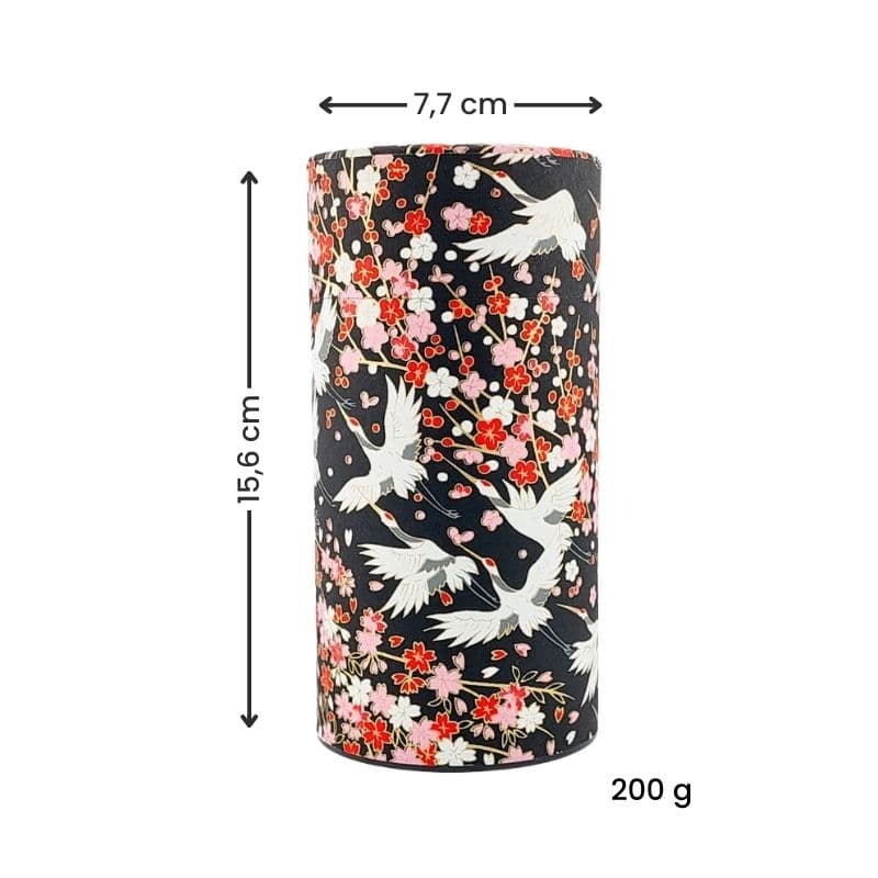 Lata de Té Washi Hana Tsuru