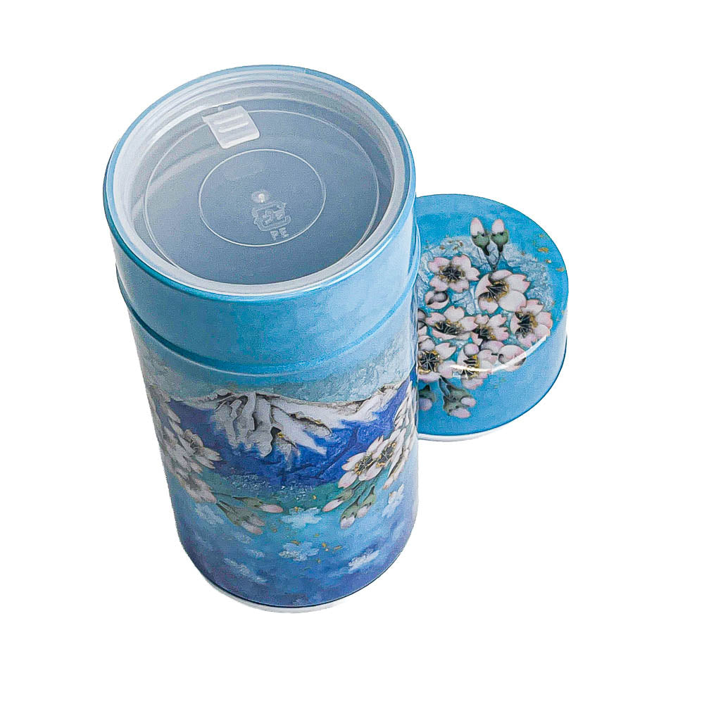 Lata para Té Japonesa - Fuji y Cielo Azul