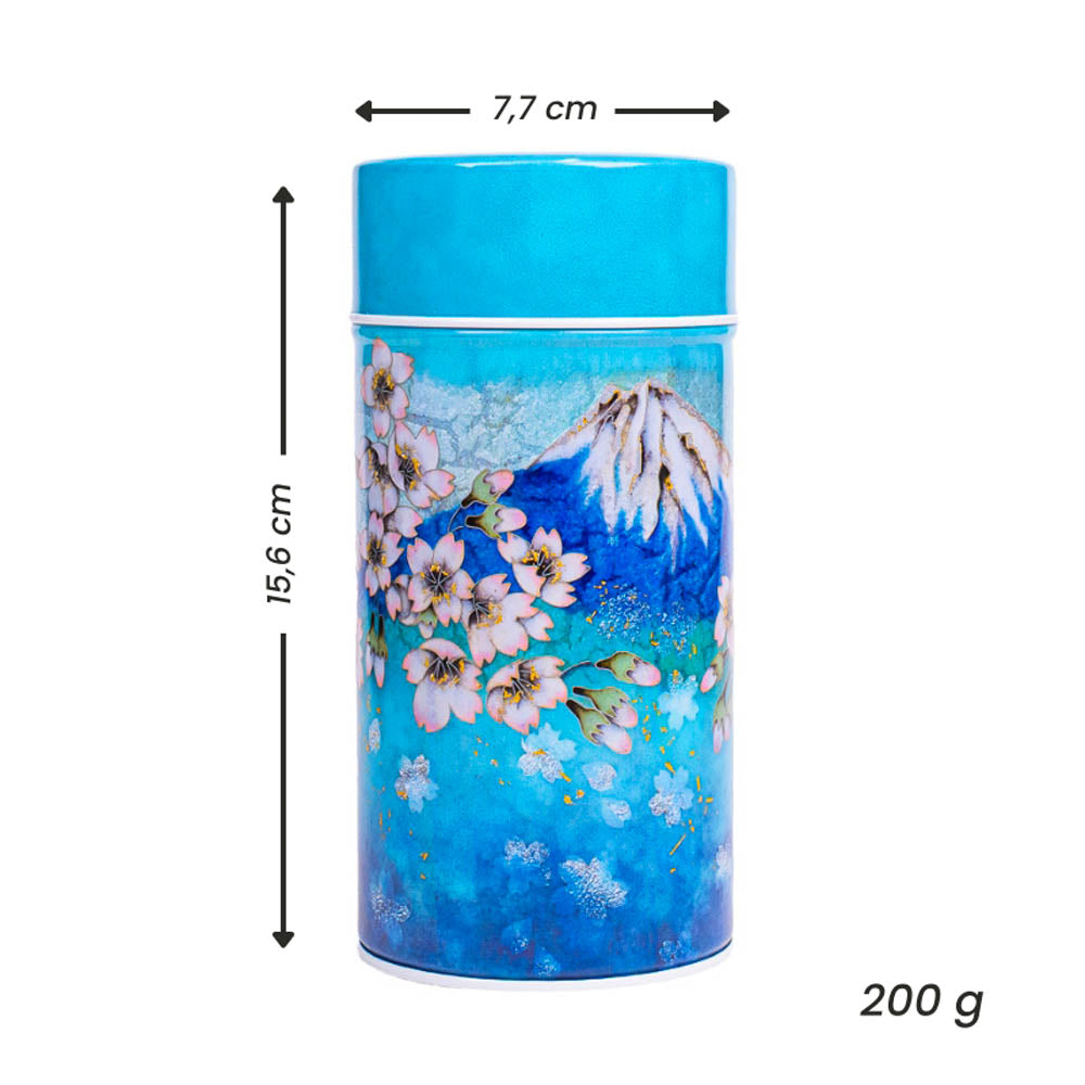 Lata para Té Japonesa - Fuji y Cielo Azul