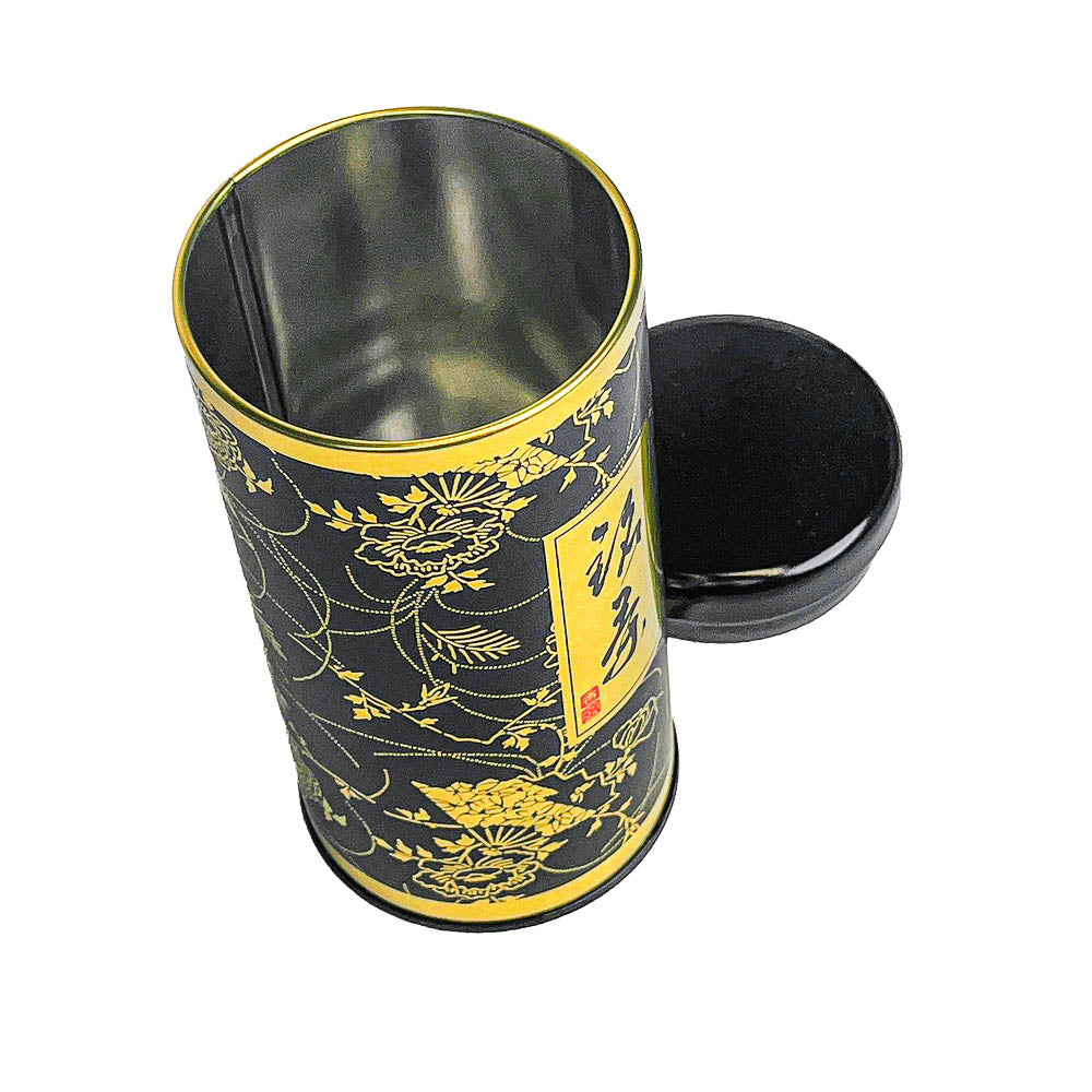 Lata para Té Japonesa - Gentaku Negra