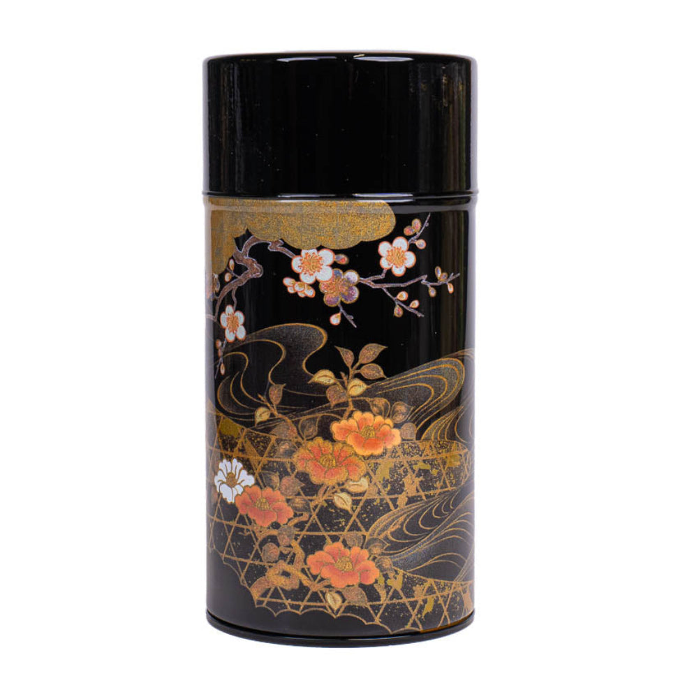 Lata para Té Japonesa - Köetsu Negra Lacada