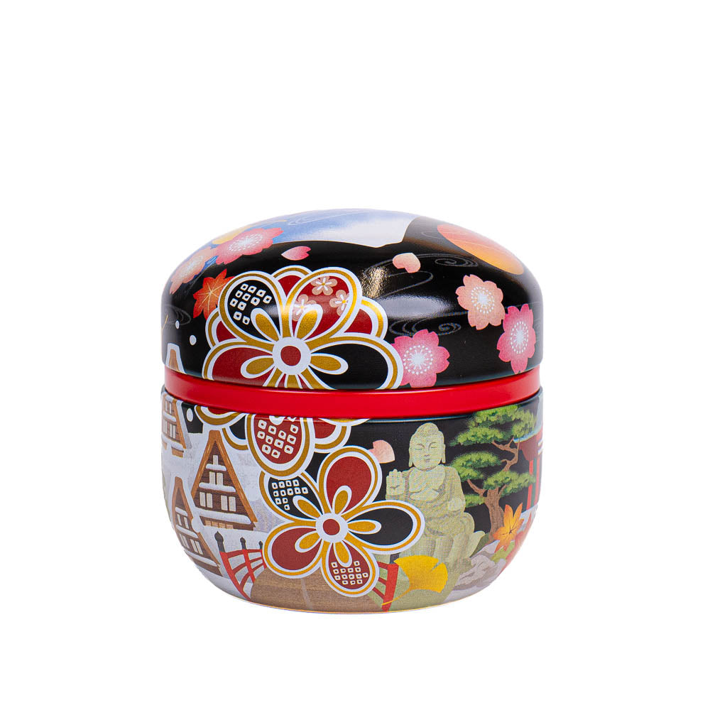 Lata para Té Japonesa Redonda - Meisho-e