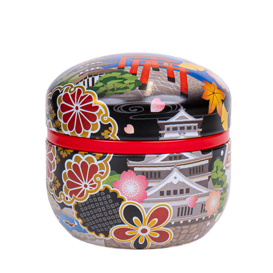 Lata para Té Japonesa Redonda - Meisho-e