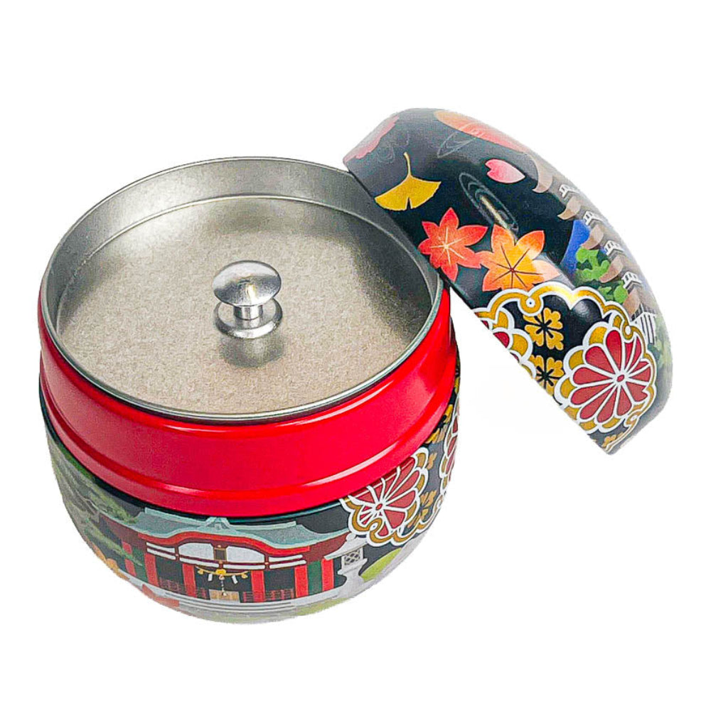 Lata para Té Japonesa Redonda - Meisho-e
