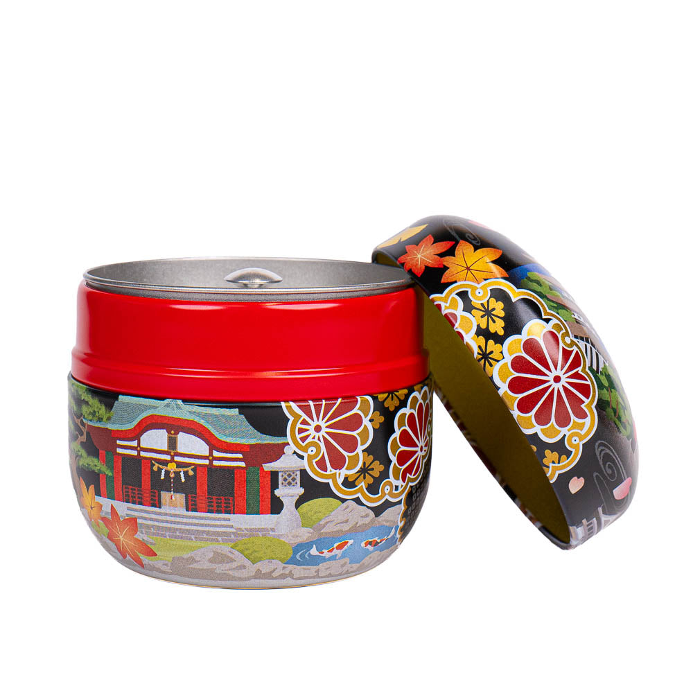 Lata para Té Japonesa Redonda - Meisho-e