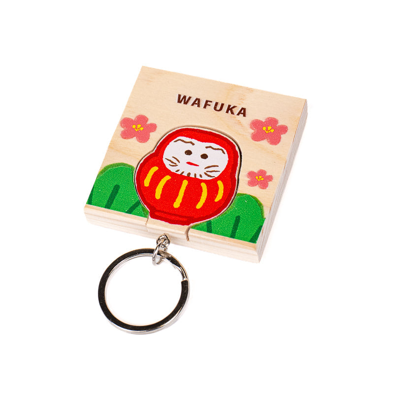 Llavero Daruma Japonés Ciprés