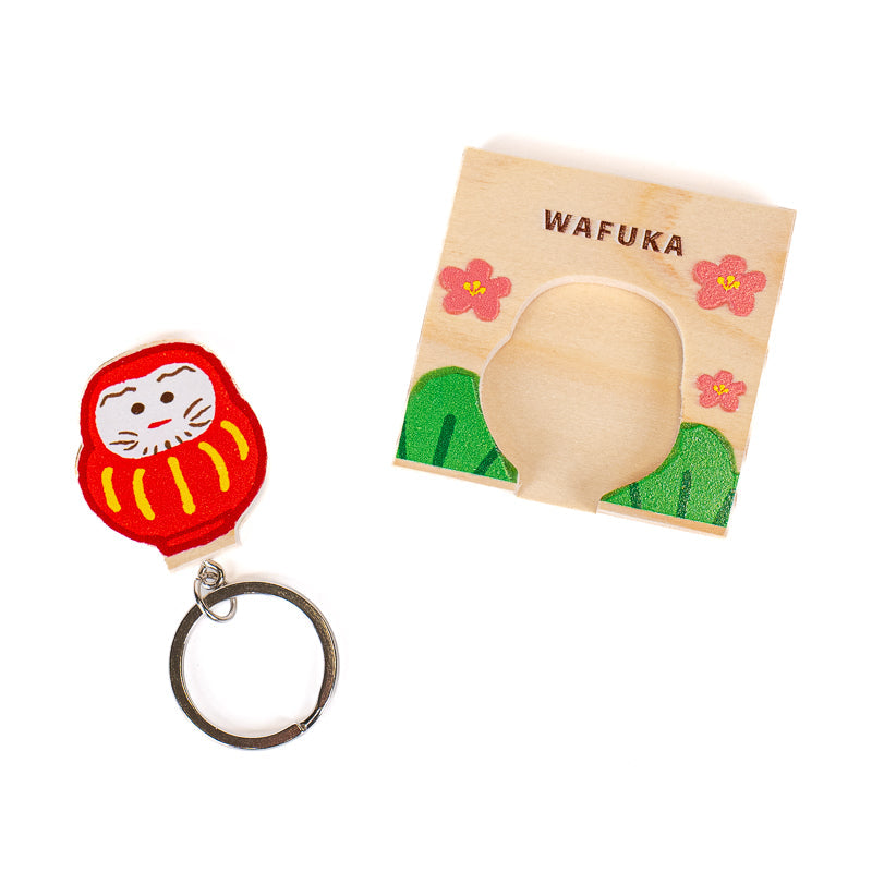 Llavero Daruma Japonés Ciprés