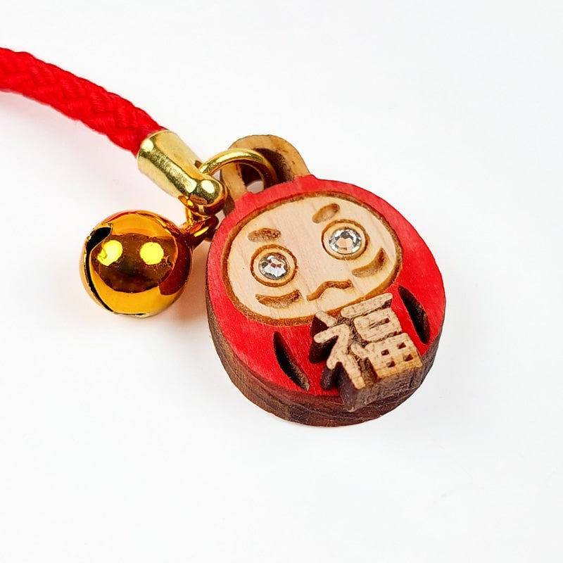 Llavero Daruma Madera