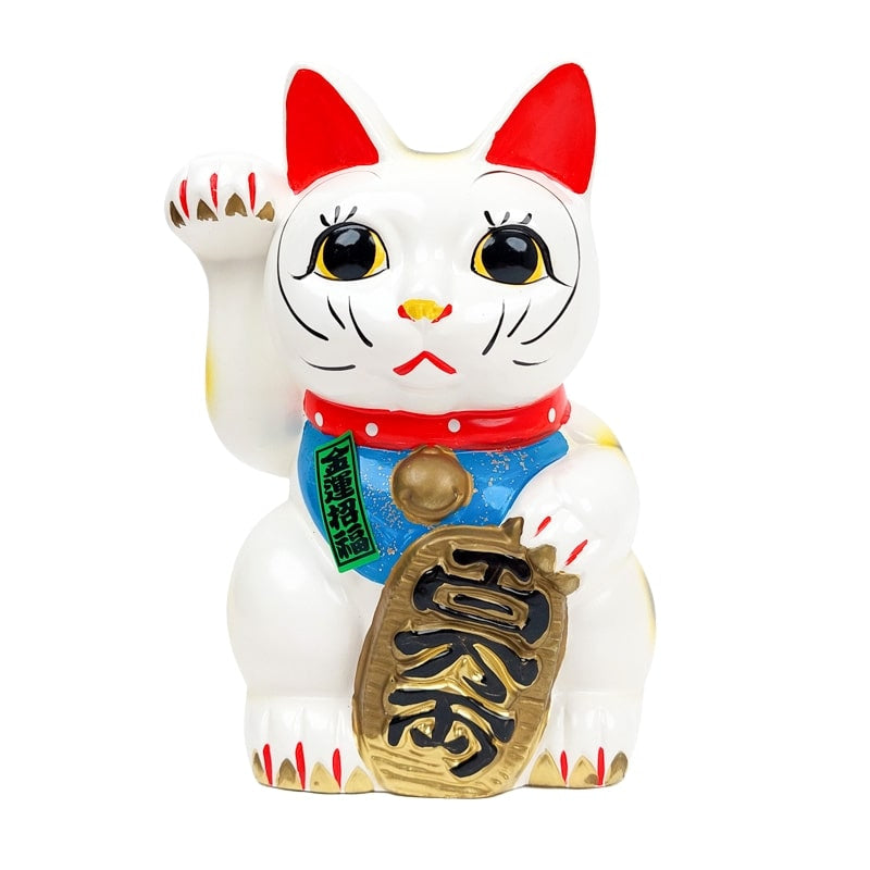 Maneki Neko Seto Blanco - 21 cm