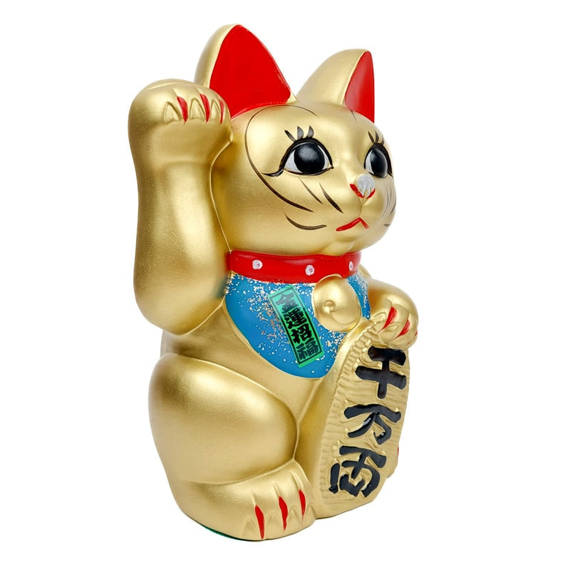 Maneki Neko Seto Dorado - 24 cm