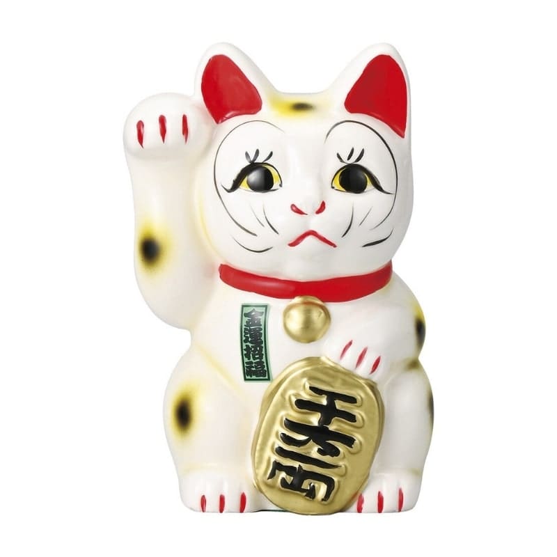 Maneki Neko Japonés Seto - 15 cm