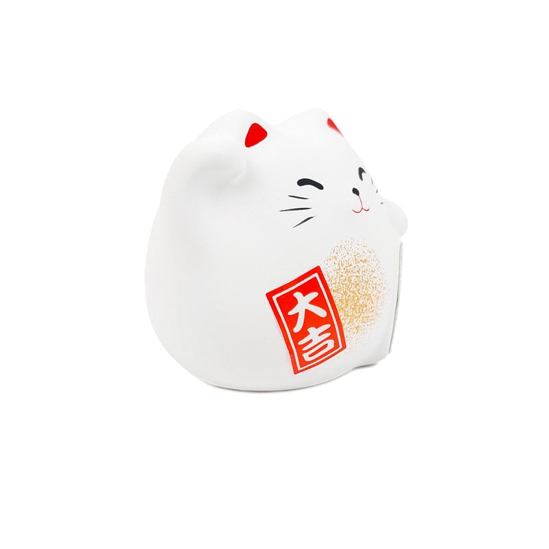 Maneki Neko Redondo Blanco