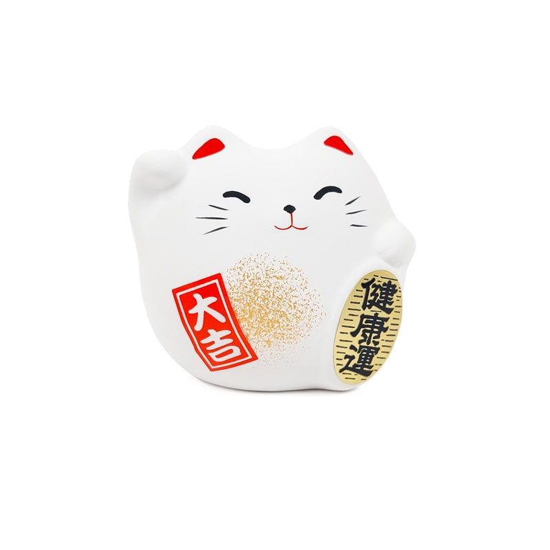 Maneki Neko Redondo Blanco