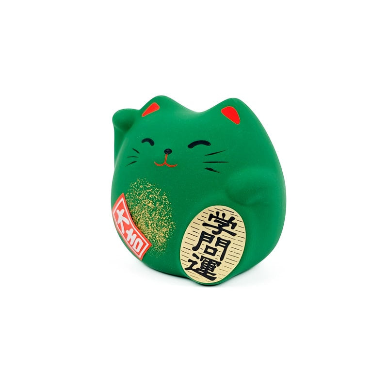 Maneki Neko Redondo Verde