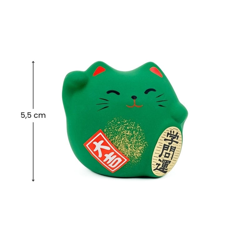 Maneki Neko Redondo Verde