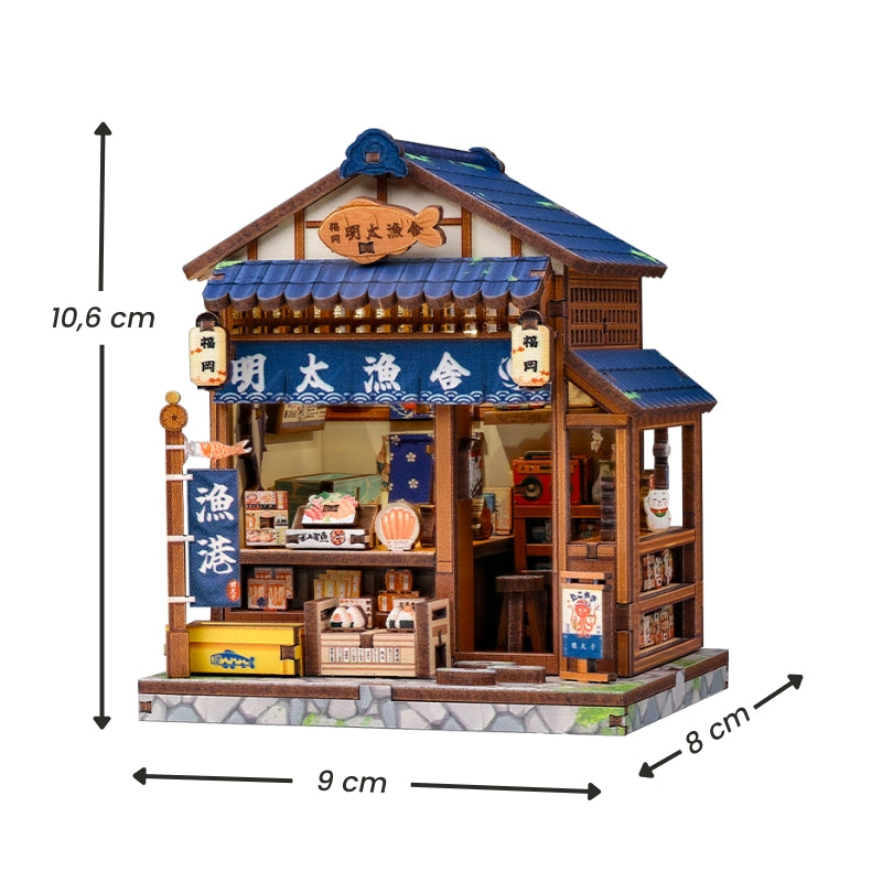 Maqueta Japonesa De Madera Fukuoka Mentaiko Kitchen