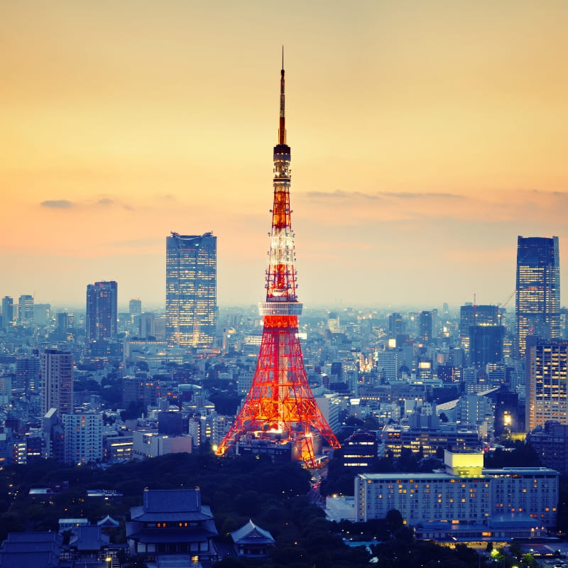 Modelo japonés en miniatura - Torre de Tokio