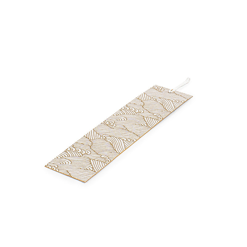 Marcapáginas Japonés Mino Washi Ondas Blancas