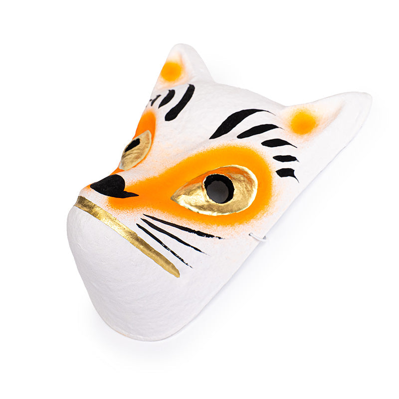 Máscara Japonesa de Papel Maché - Kitsune