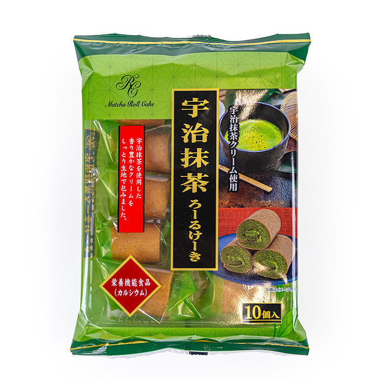 Mini Bizcochos Enrollados – Uji Matcha