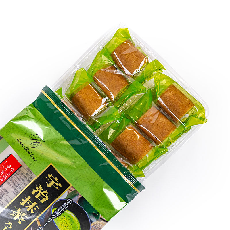 Mini Bizcochos Enrollados – Uji Matcha