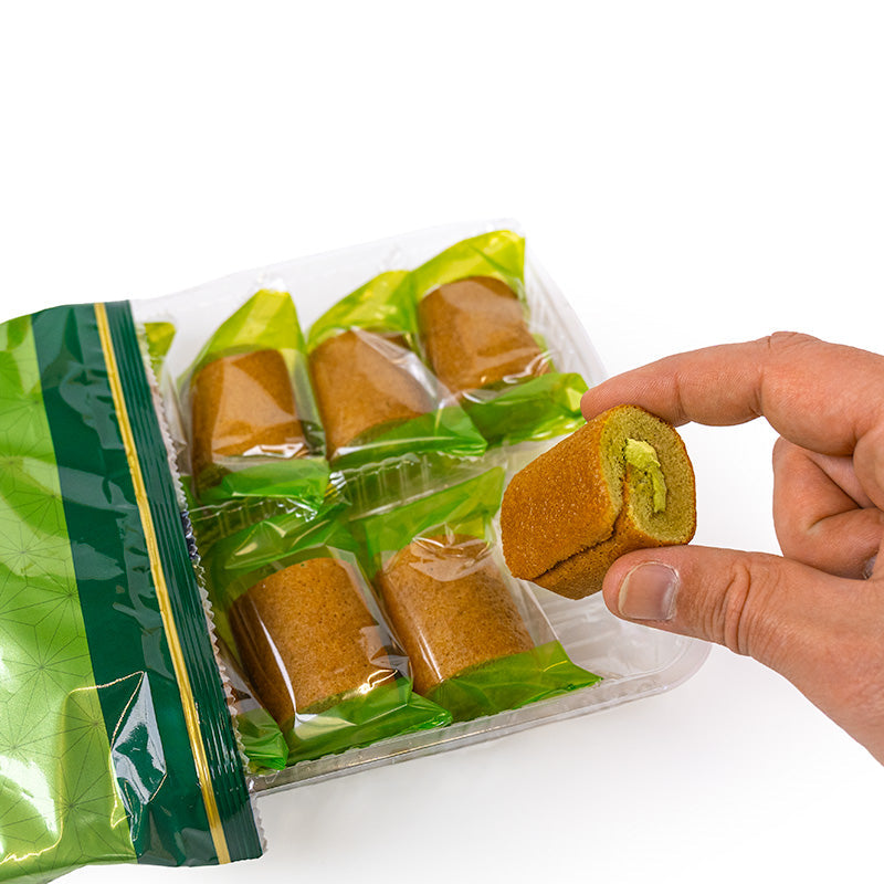 Mini Bizcochos Enrollados – Uji Matcha