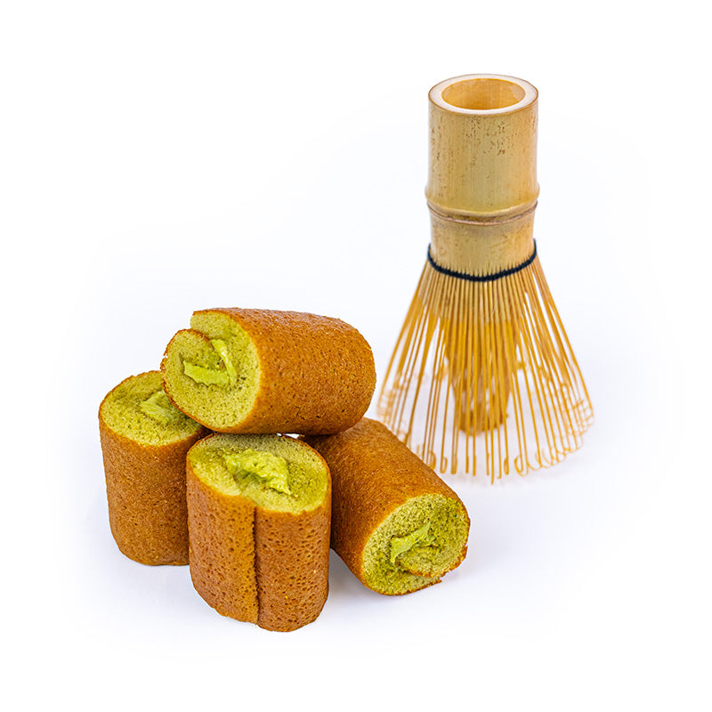 Mini Bizcochos Enrollados – Uji Matcha