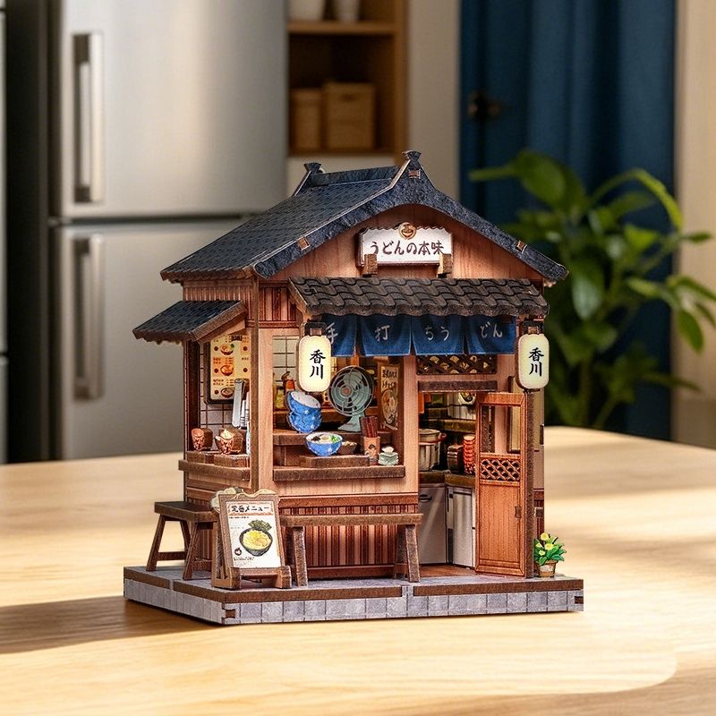 Mini Casa Japonesa De Madera Kagawa Udon House