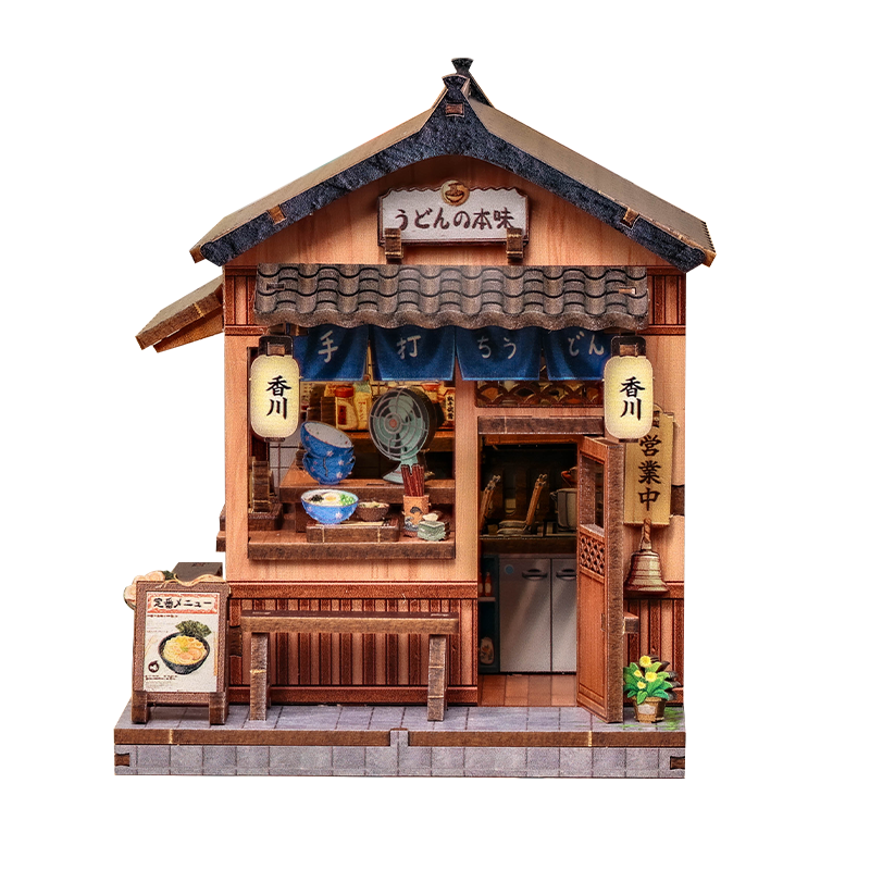 Mini Casa Japonesa De Madera Kagawa Udon House