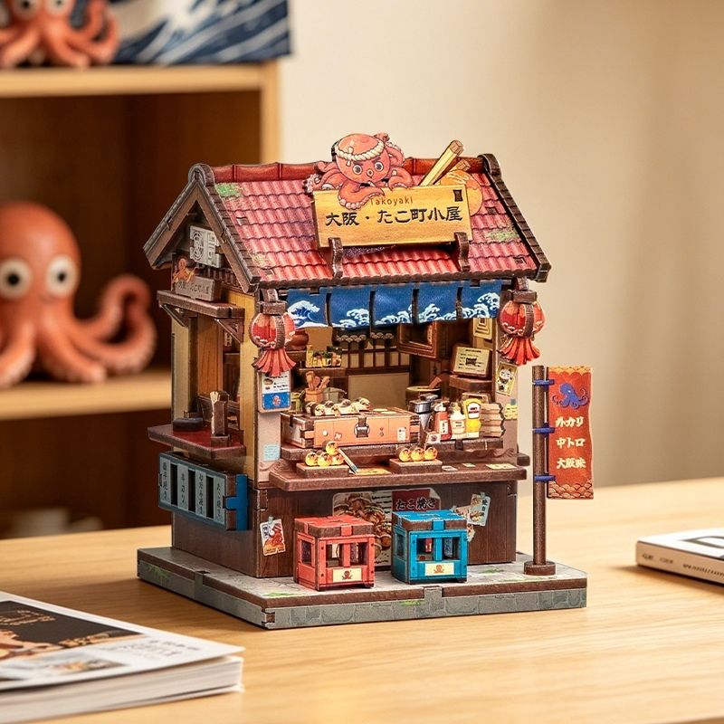 Mini Casa Japonesa De Madera Osaka Takoyaki