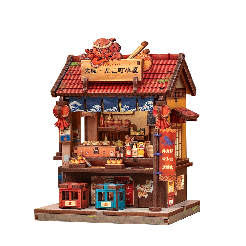 Mini Casa Japonesa De Madera Osaka Takoyaki