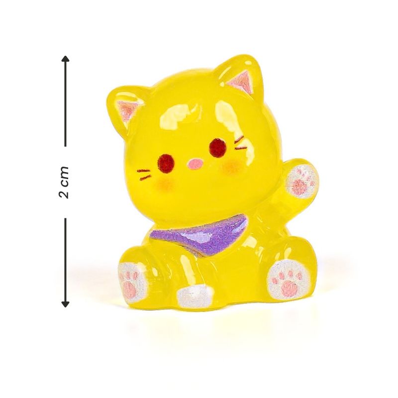 Mini Figura - Gato Colorido Fosforescente