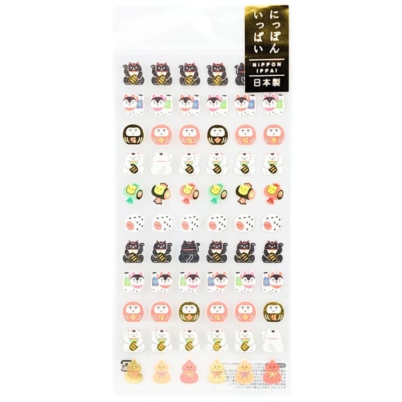 Mini Pegatinas Japonesas Amuletos de la Suerte