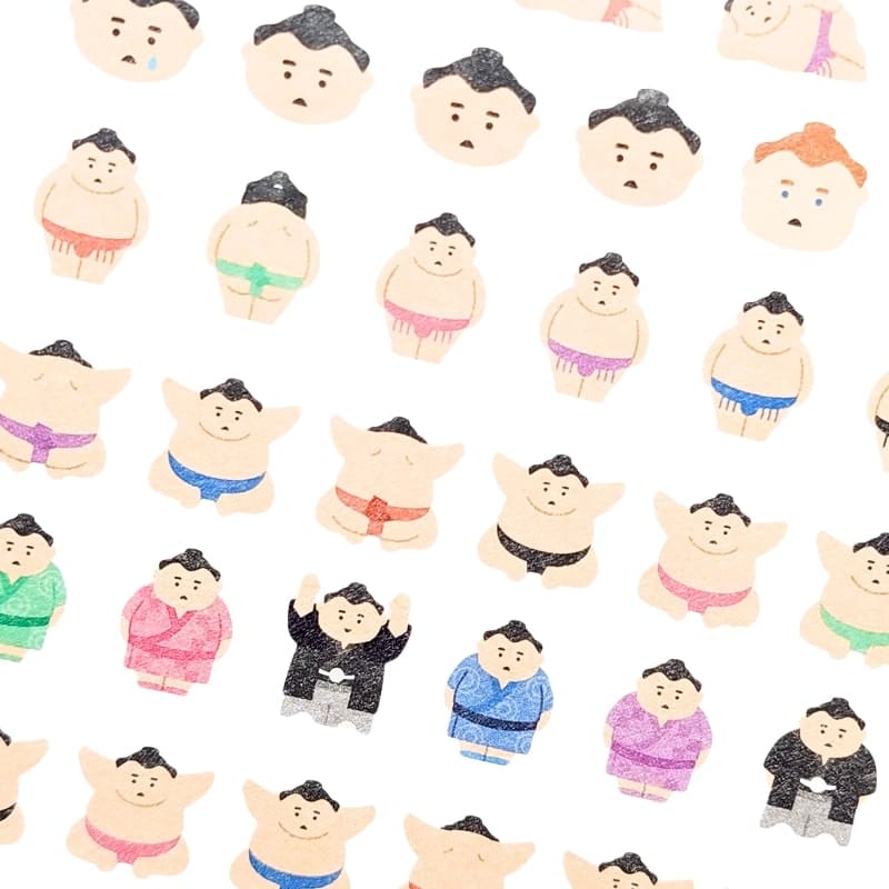 Mini Pegatinas Japonesas Sumo