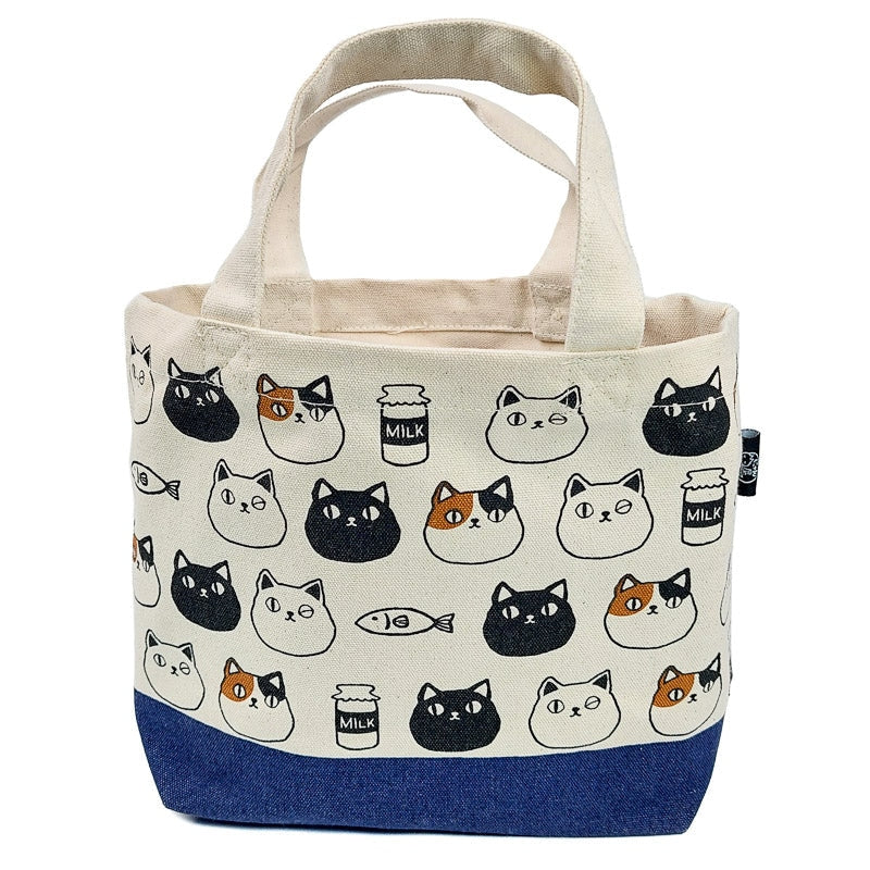 Mini Tote Bag Japonesa Gatos