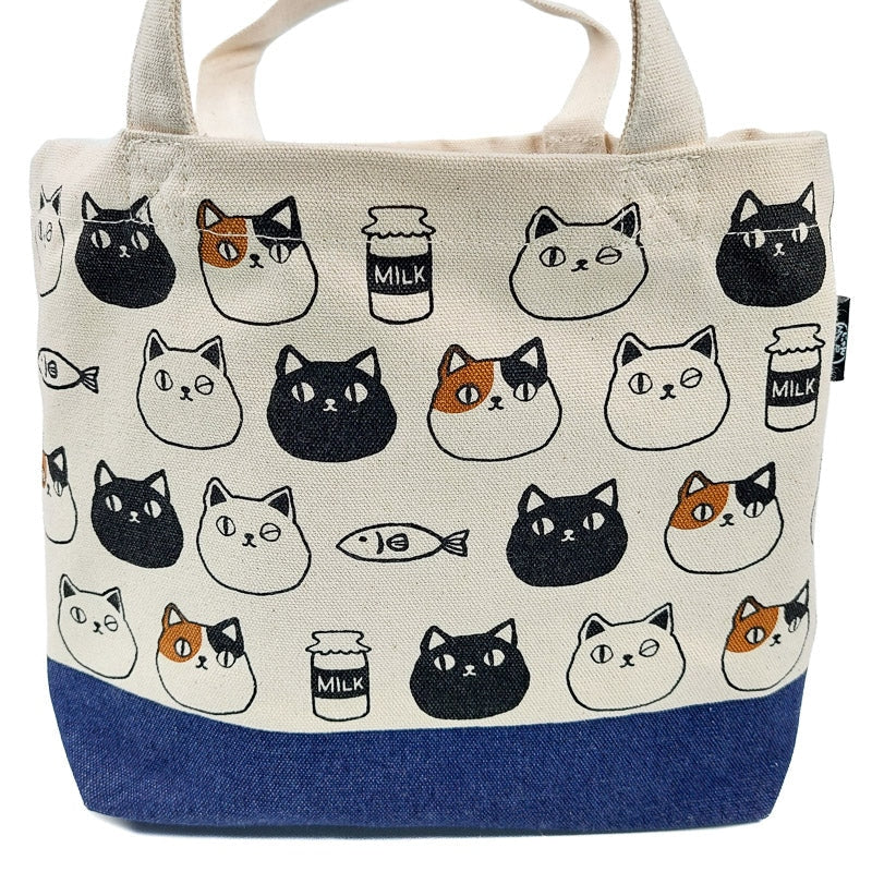 Mini Tote Bag Japonesa Gatos