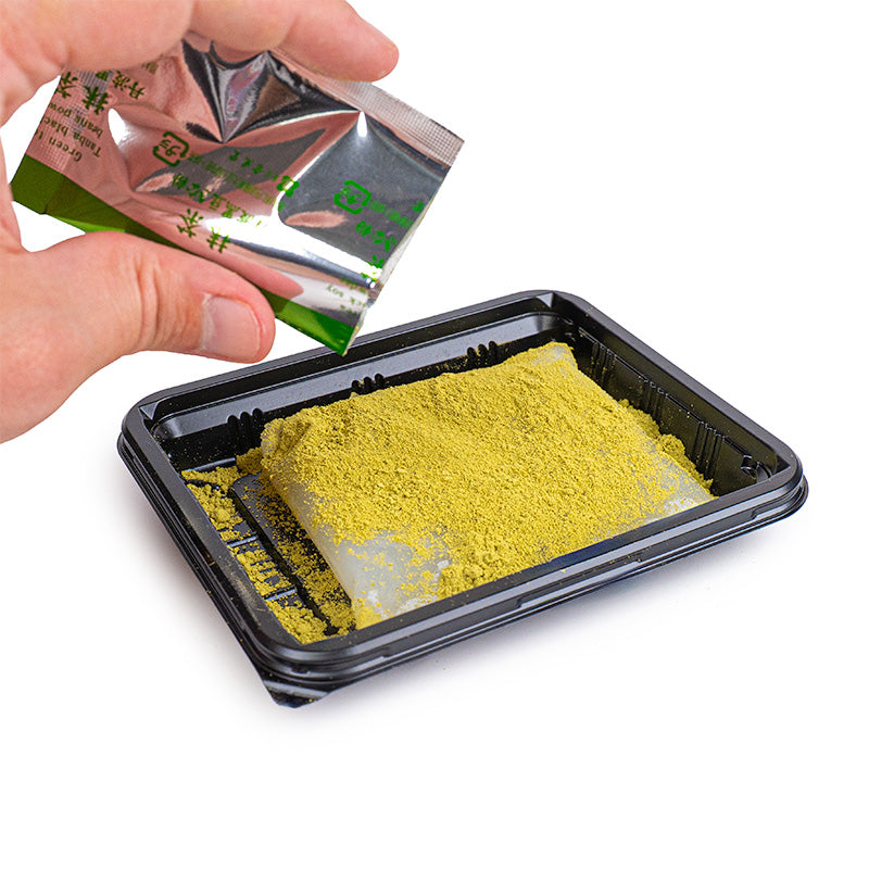 Mochi warabi con matcha