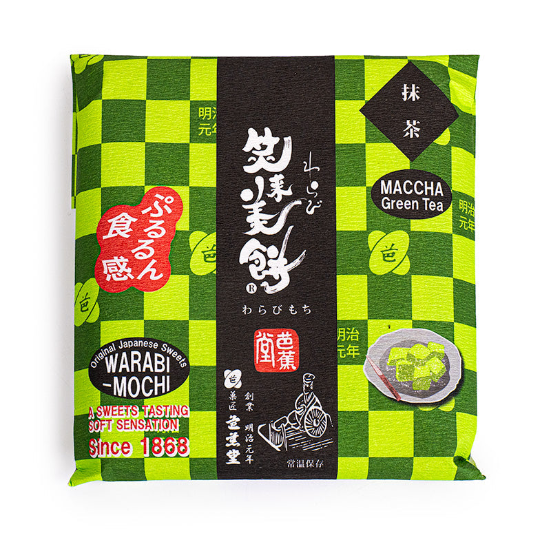 Mochi warabi con matcha